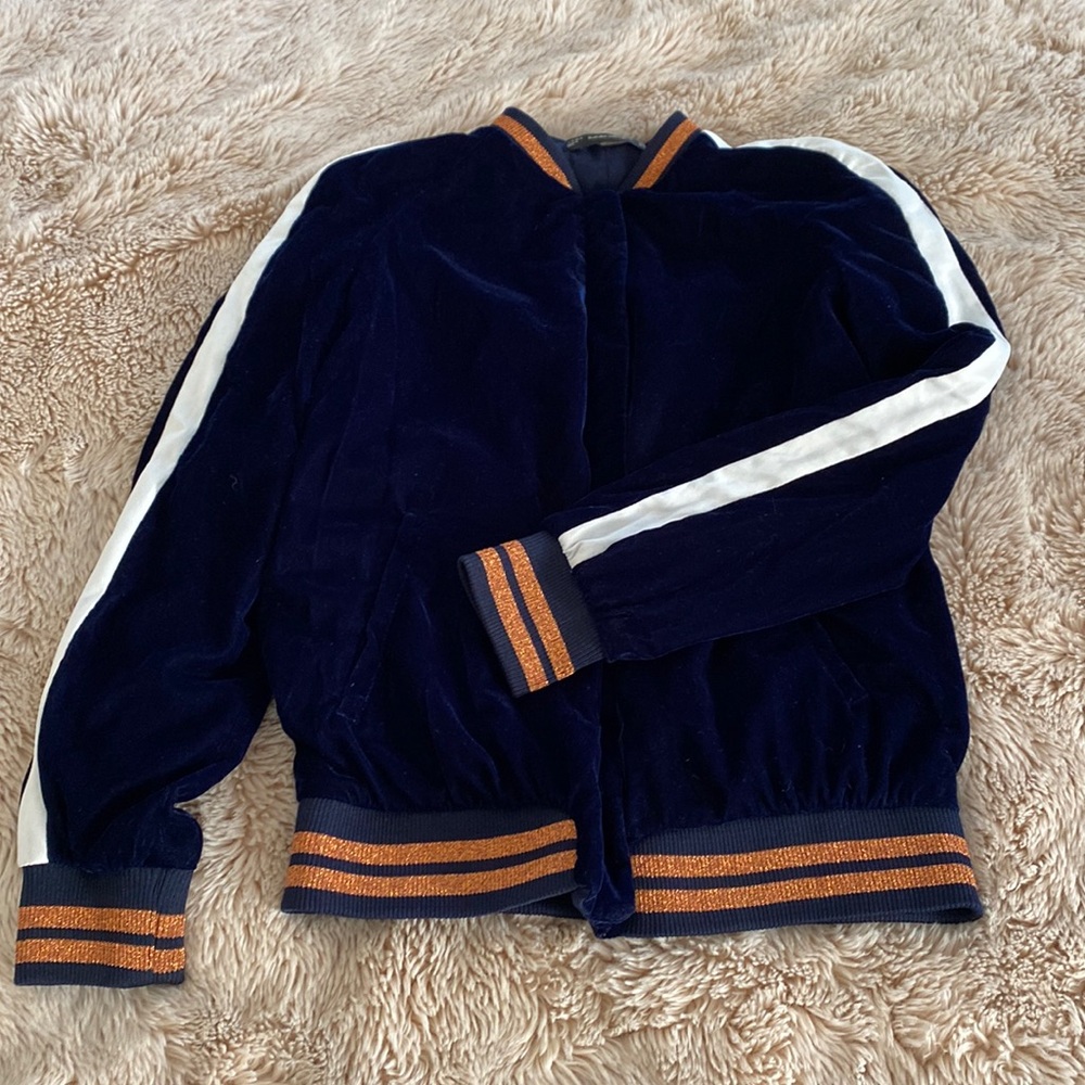 Velour track suit jacket